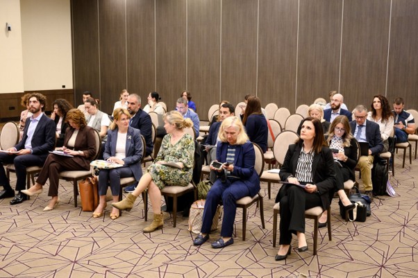 Participants from four Western Balkan countries before the opening session.